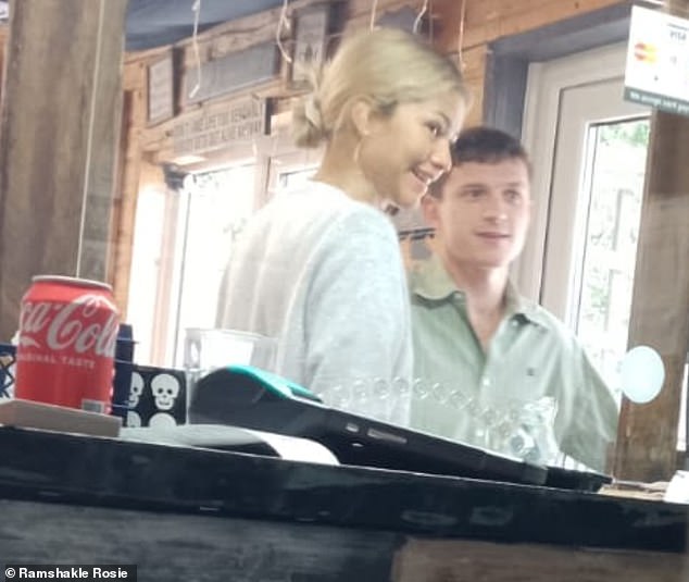 It's not every day that two Hollywood stars walk into an unassuming Cornish café, but that's exactly what happened when Zendaya and boyfriend Tom Holland visited England's south-west coast on Tuesday (pictured)